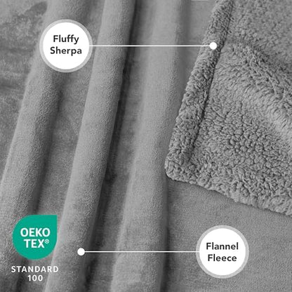 PetAmi Waterproof Dog Blanket for Large Dog Cat Pet, 60x80, Light Grey