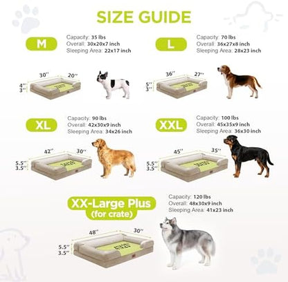 Waterproof Orthopedic Dog Bed for Extra Large Sized Dogs