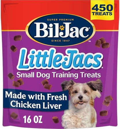 Bil-Jac Little-Jacs Soft Dog Training Treats with Chicken Liver | 16 oz