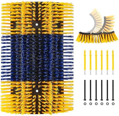 Livestock Scratching Brushes, 1Pc Cattle Scratcher Brush for Grooming, Upgraded Extra Large Horse Brushes, Relieve Itching on the Back, Cow Scratch for Horse, Goat, Cow, Pig, Sheep (XL Size Yellow)