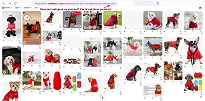 Cute Dog Clothes, T Shirt for Medium and Small Dogs Girl Boy,Puppy.Breathable Soft Dog Costume for Pet Dogs Cats, Pet Pullover Jumper, Cat Clothes(L-(10~17lb), Chest~18", Red, Parents)