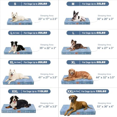 Jumbo Waterproof Orthopedic Dog Bed for Extra Large Dogs