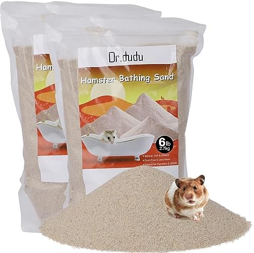 DR.DUDU 12lb Hamster Sand for Sand Bath, Hamster Cage Accessories(Beige)
