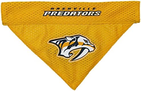NHL NASHVILLE PREDATORS BANDANA for DOGS & CATS, Large/X-Large. - Cute & Stylish Bandana! The Perfect HOCKEY FAN Scarf Bandana, great for Birthdays or any Party!