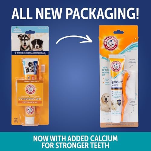 Arm & Hammer Complete Care Puppy Dental Kit, Peanut Butter Flavor, 2.5 Oz
