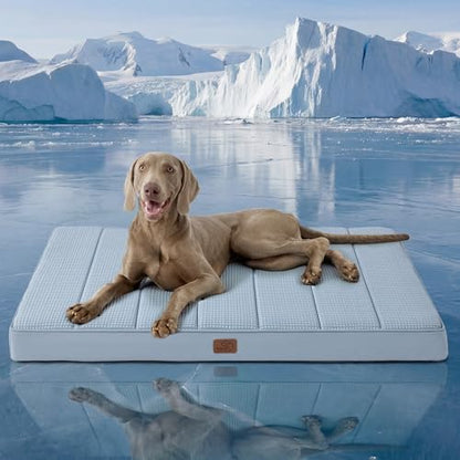 Bedsure XL Cooling Dog Bed, Extra Large Breathable Pet Summer Bed, 44 Inch