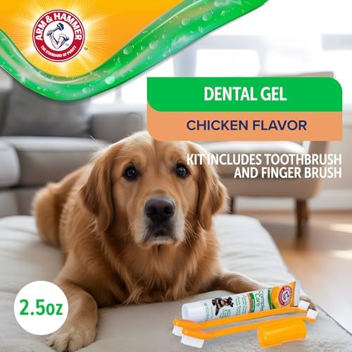 Arm & Hammer Complete Care Dental Gel Toothbrush Kit, Chicken, 3-Piece