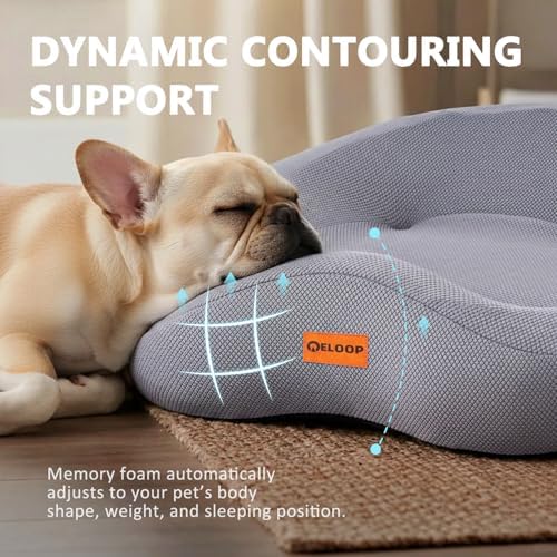 Orthopedic Memory Foam Corner Dog Bed for Large Dogs