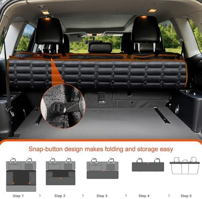 Reliadura SUV Cargo Liner for Dogs, Waterproof Trunk Cover with Bumper Flap