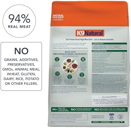K9 Natural - Freeze Dried High Protein Grain-Free Dog Food Or Topper