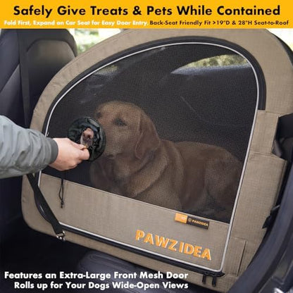 PAWZIDEA 3-in-1 Large Dog Stroller with Detachable Carrier, 45% Extra Tall