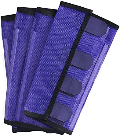 Fine Mesh Fly Boots Loose Fitting & Non-Slip Horse Fly Leggings No More Horsefly Nuisance Greatly Reduce Stomping Breathable with Natural Air Flow (Set of 4)
