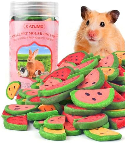 KATUMO Bunny Chew Toys, Rabbit Snacks Timothy Hay Treats for Guinea Pig