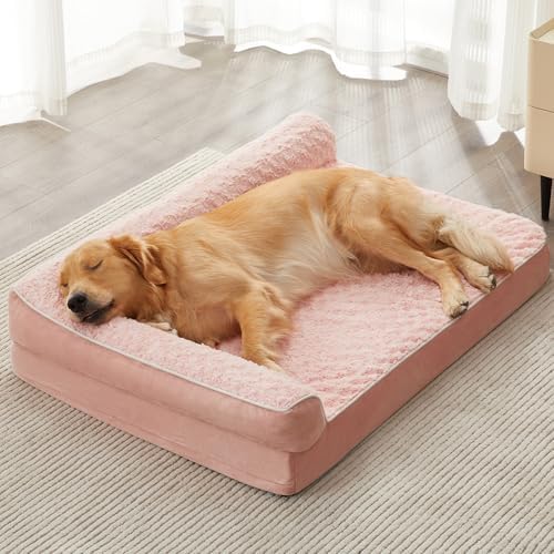 BFPETHOME Orthopedic Washable Dog Bed, Sleeping Couch for Large Senior Dogs