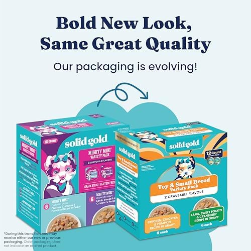 Solid Gold Small Breed Chicken & Lamb Wet Dog Food Topper Variety Pack 12ct