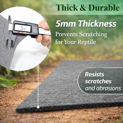HERCOCCI 2 Pack Reptile Carpet, 39’’ x 20’’ Terrarium Bedding