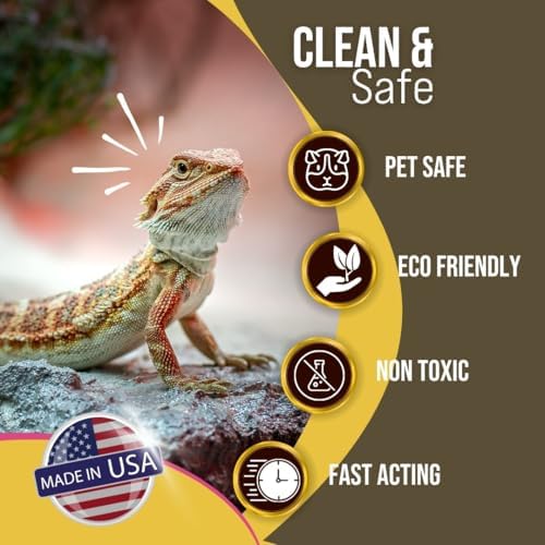 Bearded Dragon Tank Cleaner Spray, 32oz – Non-Toxic, No-Rinse, Made in USA