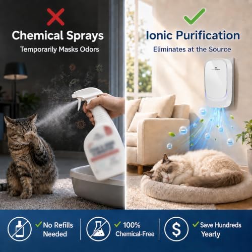 Plug in Air Ionizer and Cat Litter Deodorizer