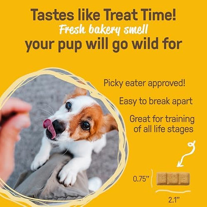 CookiePal Dog Treats, Crunchy Peanut Butter Puppy Training Treats, Human Grade USDA Organic, Natural Dog Biscuits, 10oz (Pk of 4)
