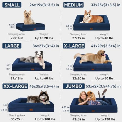 Orthopedic Dog Bed Waterproof Pet Sofa for Large Sized Dogs