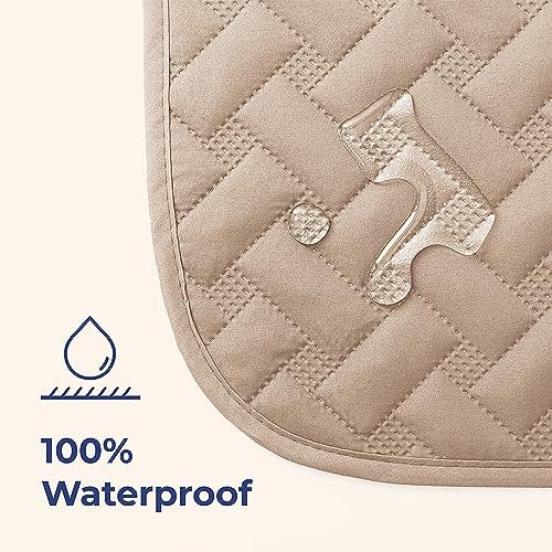 gogobunny 100% Double Sided Waterproof Dog Blanket Soft Pet Bed Cover Reversible Protect Furniture Couch Sofa Car for Puppy Cat Kids (Dark Beige/Light Beige, 68x82 Inch (Pack of 1))