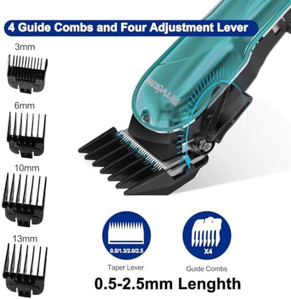 Quiet Dog Grooming Kit - 2000mAh Dog Clippers for Grooming Dog Grooming Clippers for Heavy Thick Hair Coats Waterproof Rechargeable Cordless Clippers Safe and Easy to Clean Home Pet Grooming