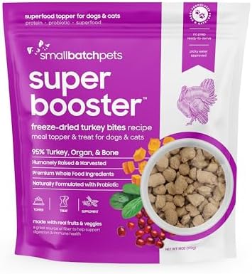 smallbatch Freeze Dried Dog Treat or Topper with Probiotics, Turkey 18oz