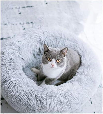Cat Bed for Indoor Cats,Mini Plush Self Warming Kitten Bed, 20 Inch