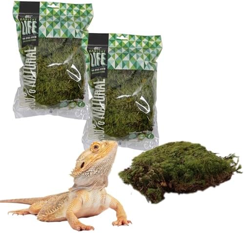 Mood Moss for Terrarium Habitats, Small 2-Pack