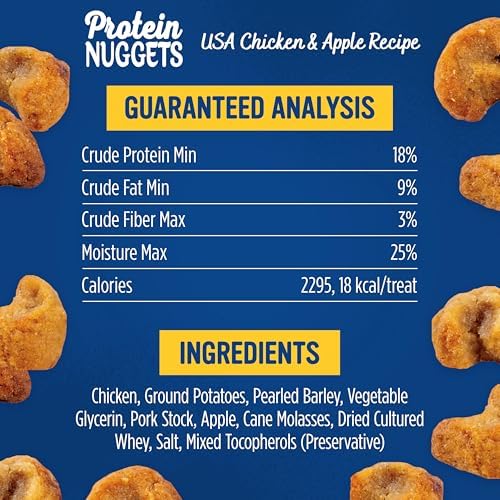 Blue Dog Bakery, Protein Nuggets Chicken, Small Dog Treats, 6oz 1pk
