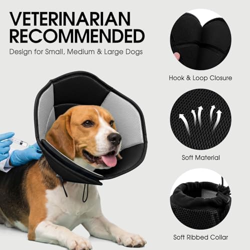 Dog Cones for Medium Dogs Soft Cone for Dogs to Stop Licking