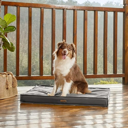 LE SURE Outdoor Waterproof Dog Beds Medium Size,Orthopedic Pet Mat,30x20In