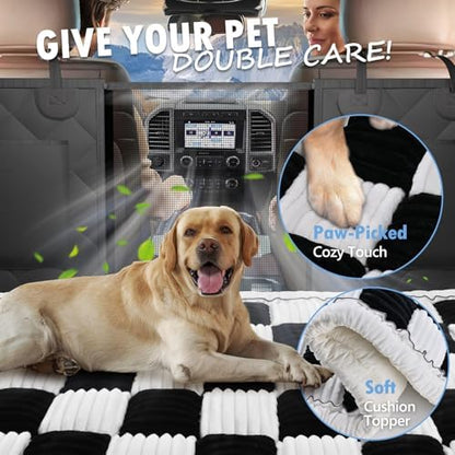 Dog Bed for Car Back Seat, Non-Slip Backseat Pet Mat XL, 59”X27.5”