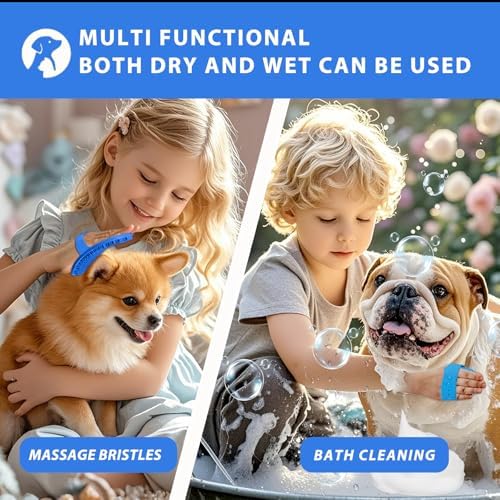 NVNAN Pet Shampoo Brush and Massage Bath Brush