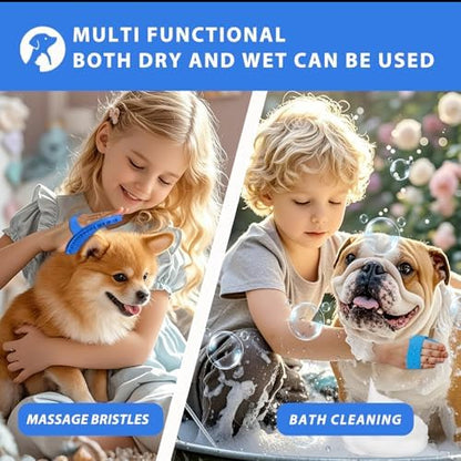 NVNAN Pet Shampoo Brush and Massage Bath Brush