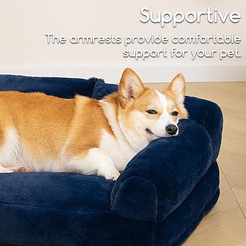 Hollypet Medium Dog Large Cat Bed Puppy Couch Beds for Pets up to 35 lbs