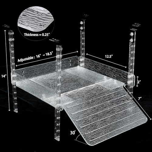 Hanging Floating Turtle Basking Platform Dock for 40 Breeder 75Gal Aquarium
