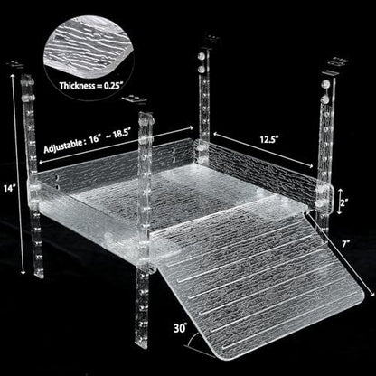 Hanging Floating Turtle Basking Platform Dock for 40 Breeder 75Gal Aquarium