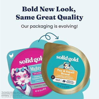 Solid Gold Small Breed Chicken Wet Dog Food Topper, Adult & Puppies, 12ct