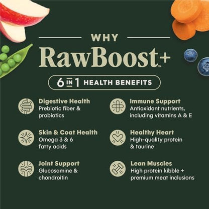 Instinct RawBoost, Dry Dog Food + Freeze Dried, Real Beef, 10 lb. Bag