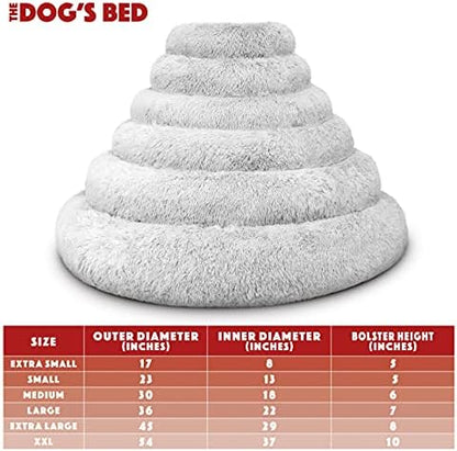 The Dog’s Bed Calming Donut Dog Bed, Machine Washable Removable Zip Cover