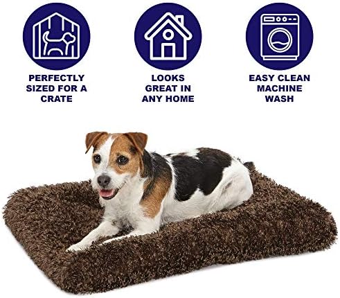 MidWest Homes for Pets Medium QuietTime Deluxe Coco Chic Pet Bed, Ultra-Soft & Overstuffed, Machine Washable, Fits 30-inch Crate