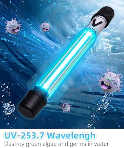 COOSPIDER Aquarium Filter with 6W U-V Light 158GPH for 10-45 Gallon Tank