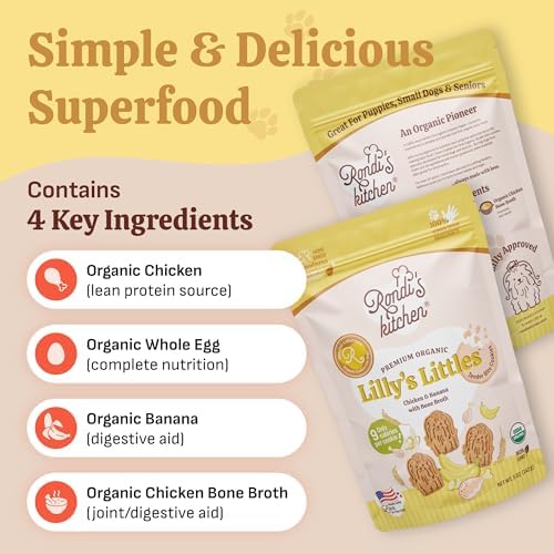 Lilly's Littles Soft Dog Treats, Chicken & Banana