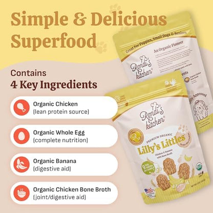 Lilly's Littles Soft Dog Treats, Chicken & Banana