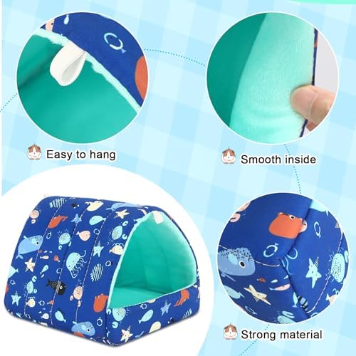 UPINS 2Pcs Guinea Pig Hideout,Guinea Pig Bed Houses