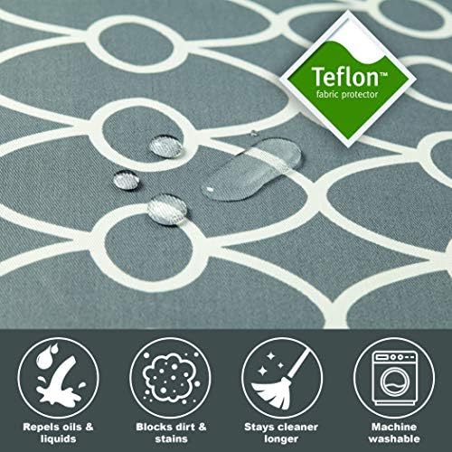 MidWest Homes for Pets Quiet Time Teflon Defender Dog Beds; Pet Beds Designed to Fit Folding Metal Dog Crates, Gray & White Geometric Pattern, 42-Inch