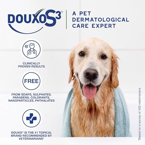 Douxo S3 SEB Dog Seboregulating Shampoo, 0.5% Ophytrium, 16.9 fl oz