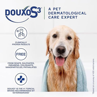 Douxo S3 SEB Dog Seboregulating Shampoo, 0.5% Ophytrium, 16.9 fl oz