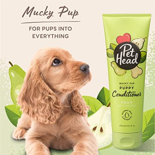 Pet Head Mucky Pup Puppy Conditioner | Pear Scent | 8.4 fl. oz.